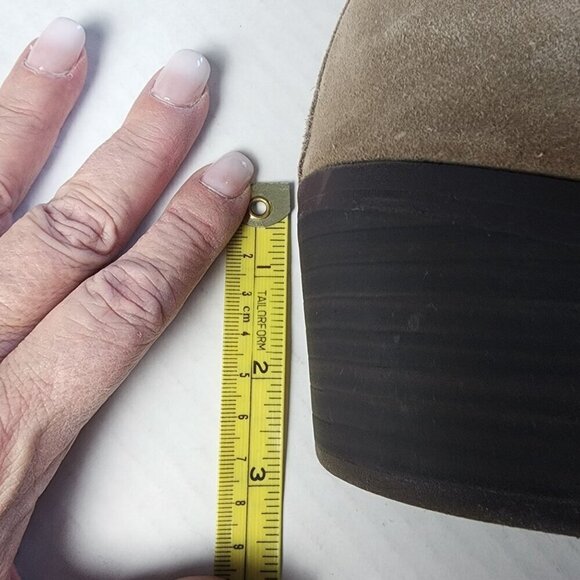 White Mountain Leather Hammond Chelsea Boot Tan Suede Size 9.5 - Picture 13 of 14